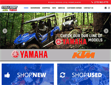 Tablet Screenshot of cyclesportyamaha.com